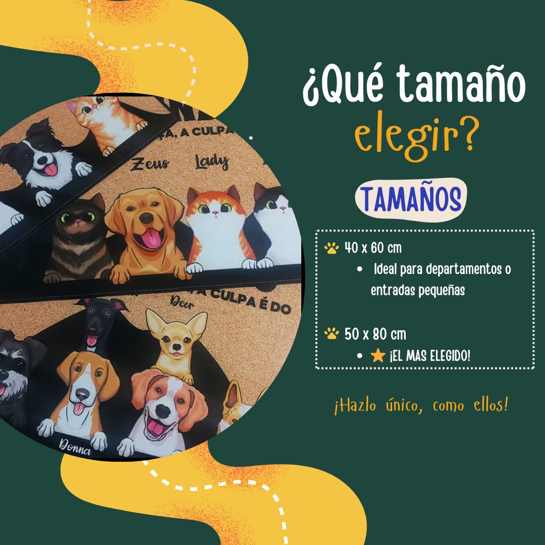 Tapete personalizado para mascota